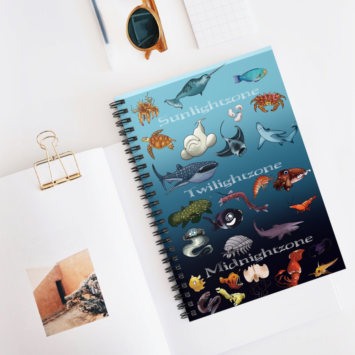 Ocean Zones Spiral Notebook - Ruled Line