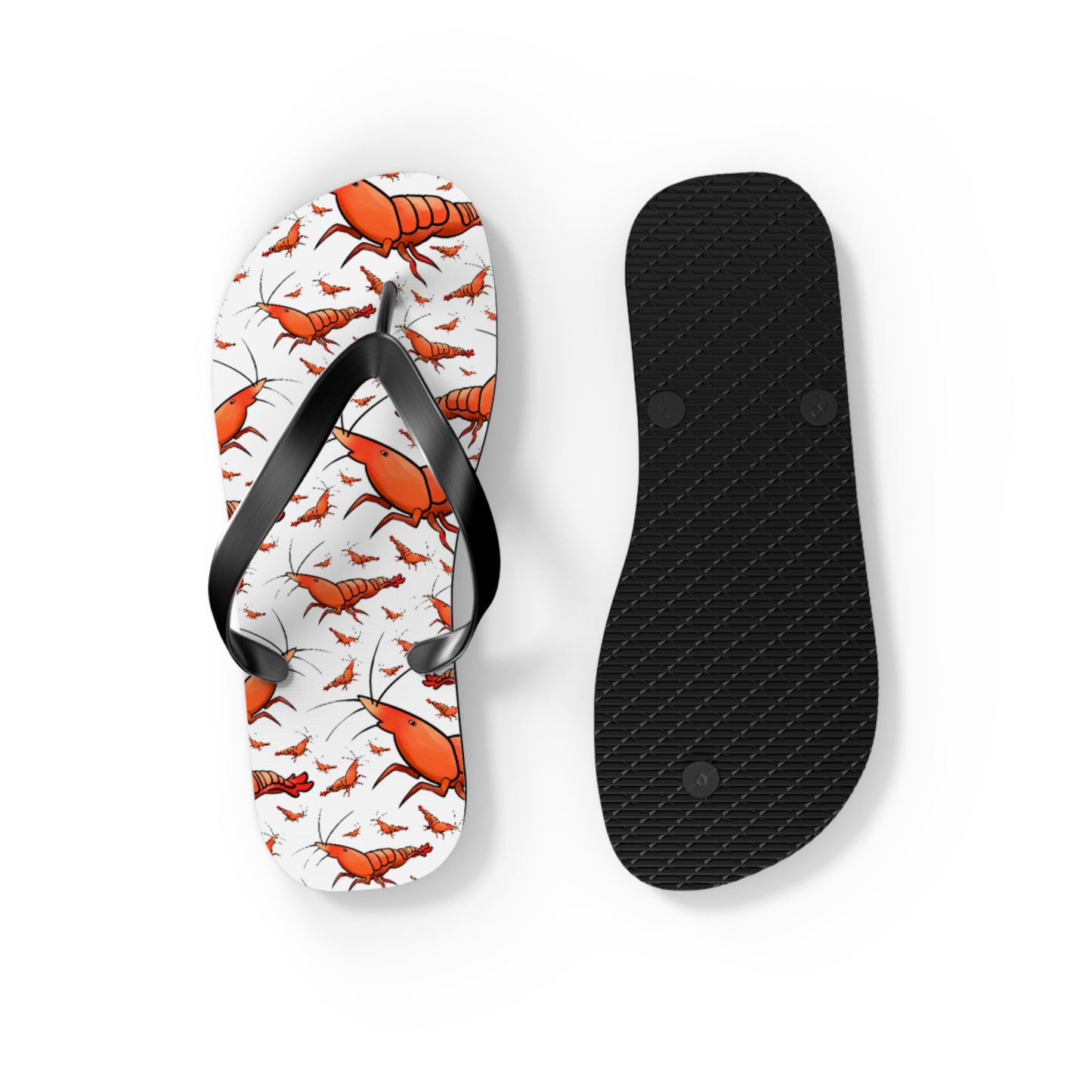 Shrimp Summer Beach and Pool Flip Flops