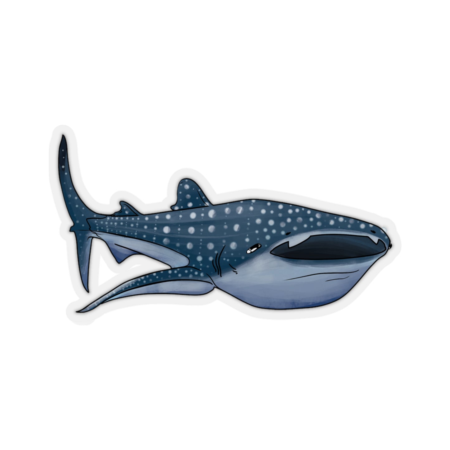 Whale Shark ocean marine animal Kiss-Cut Sticker