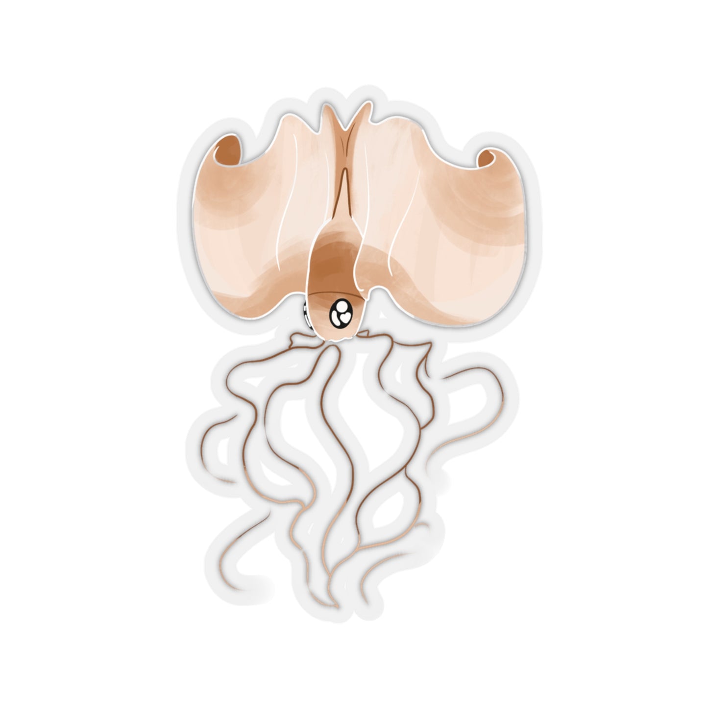 Magnapinna squid ocean marine animal Kiss-Cut Sticker