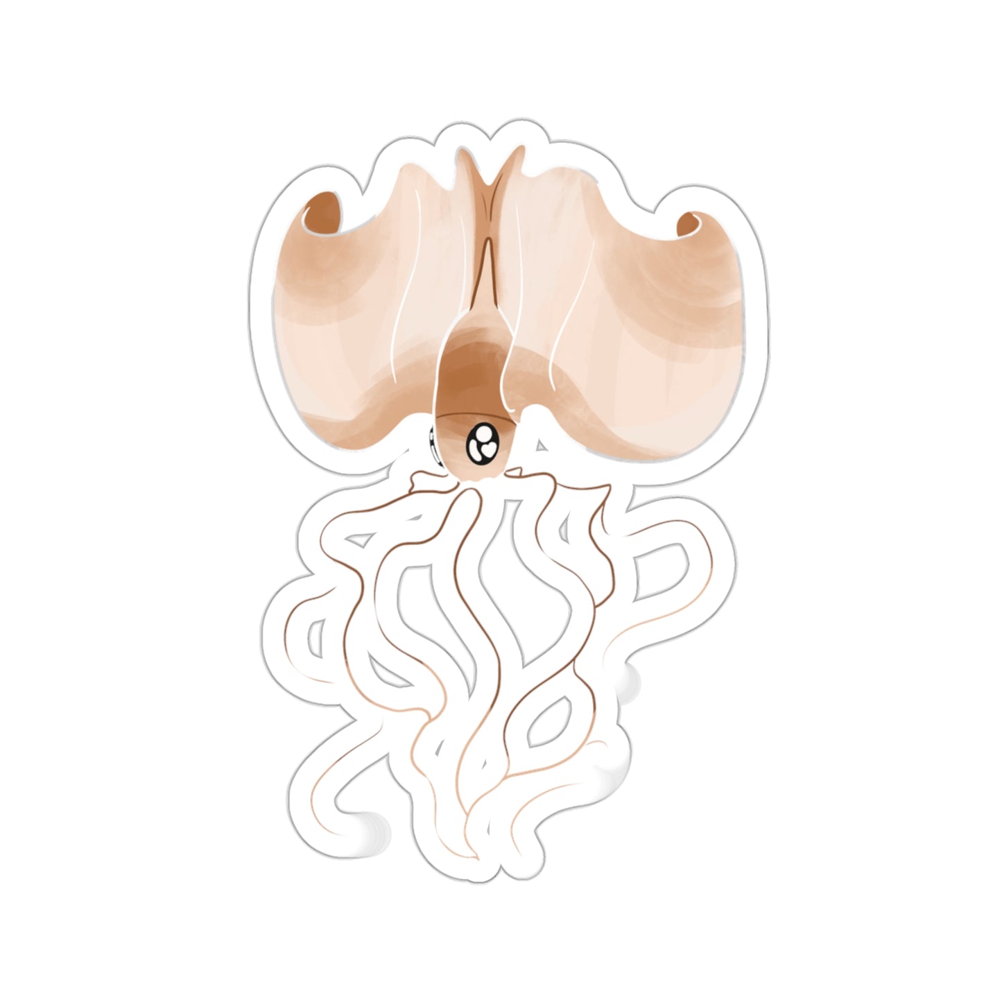 Magnapinna squid ocean marine animal Kiss-Cut Sticker