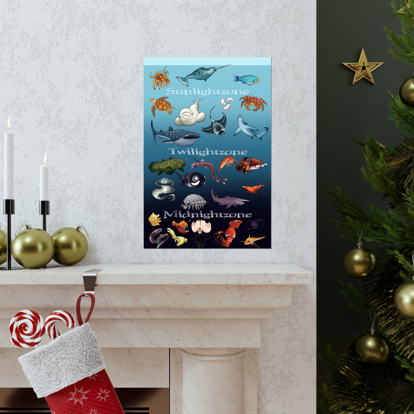 Ocean Zones Premium Matte Vertical Posters
