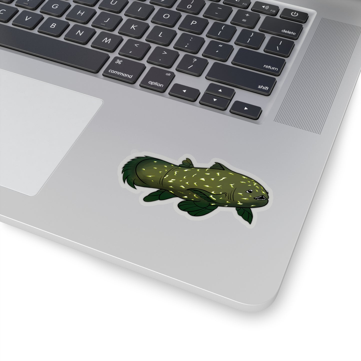 Coelacanth fish deep sea ancient lobe finned ocean marine animal Kiss-Cut Sticker