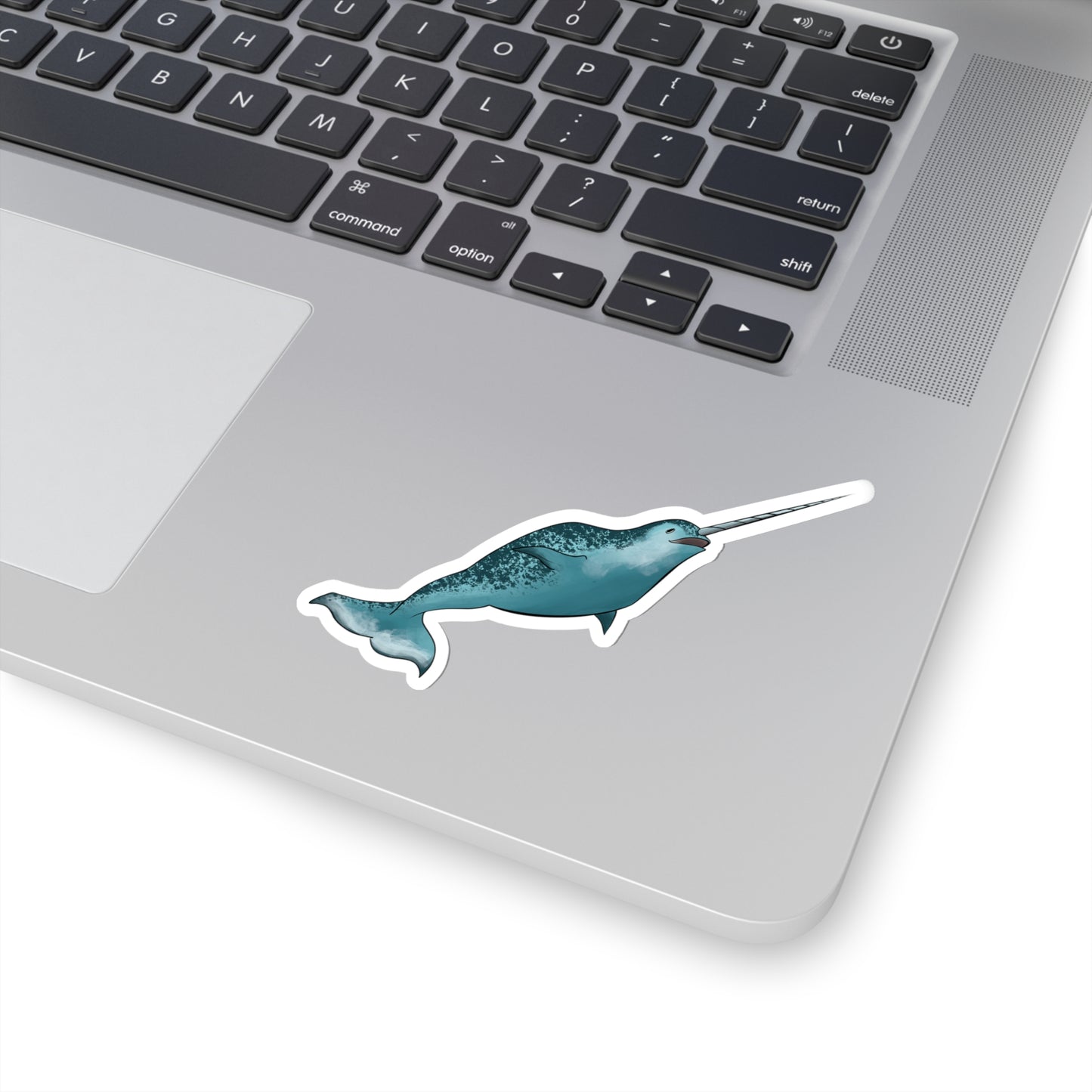 Narwhale whale ocean marine animal Kiss-Cut Sticker