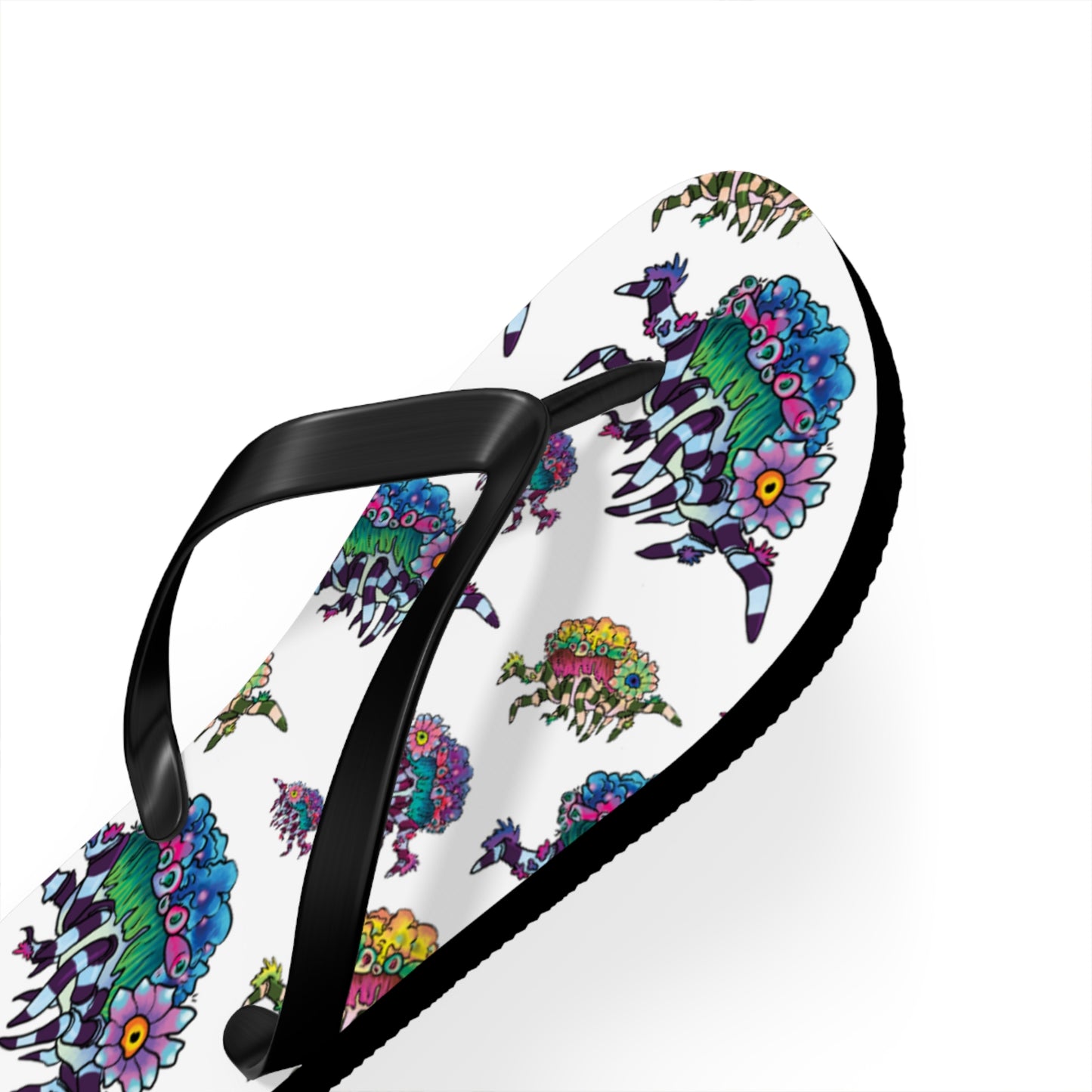 Decorator Crab Summer Beach and Pool Flip Flops