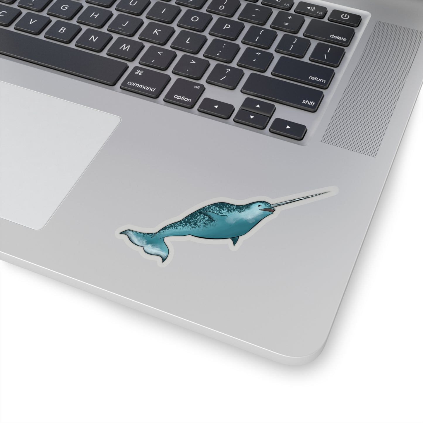 Narwhale whale ocean marine animal Kiss-Cut Sticker