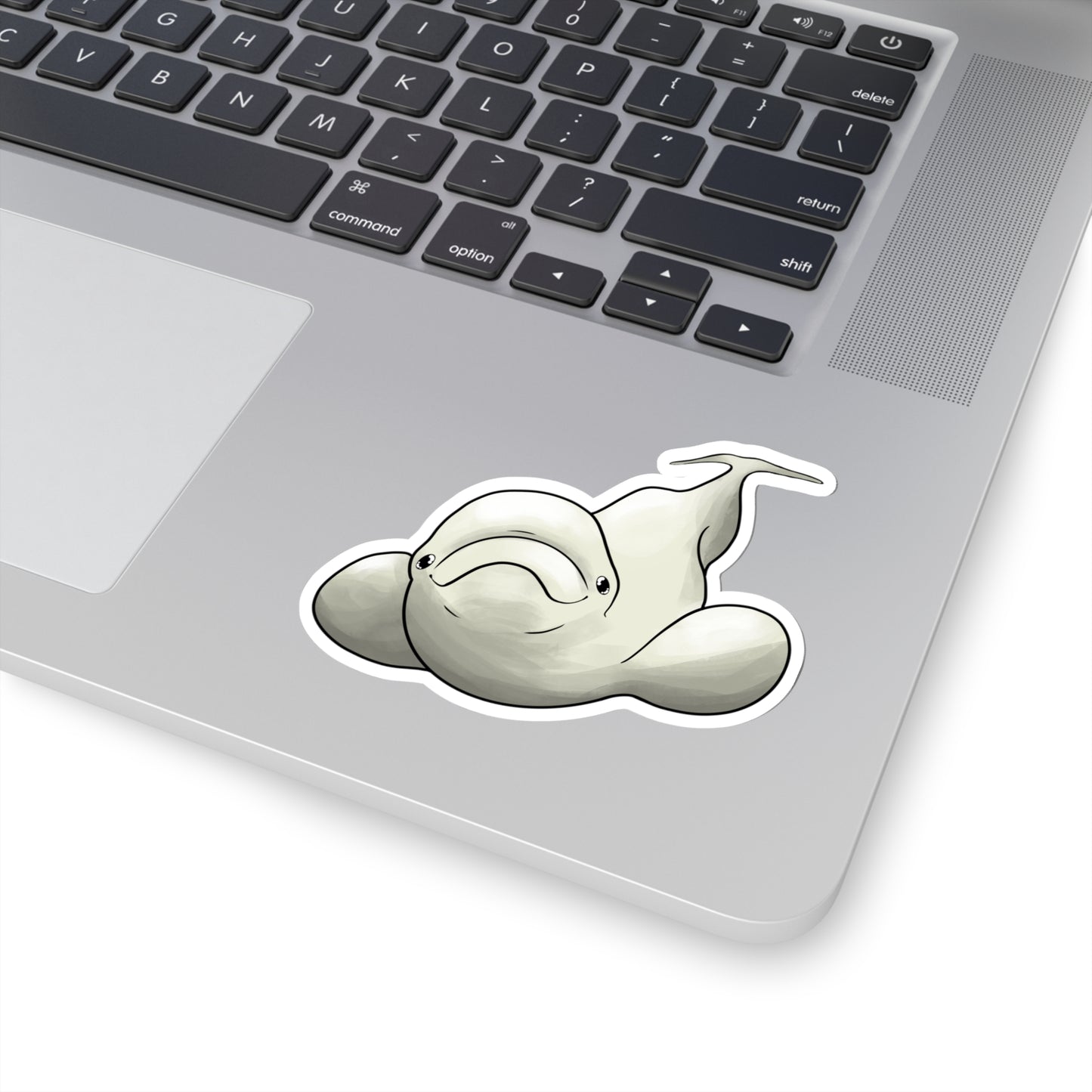 Beluga whale baby beluga ocean marine animal Kiss-Cut Sticker
