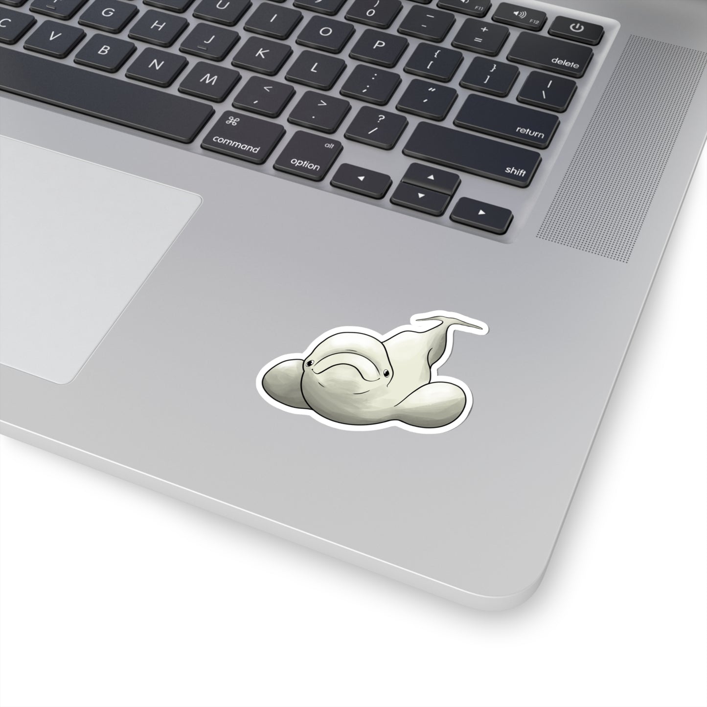 Beluga whale baby beluga ocean marine animal Kiss-Cut Sticker