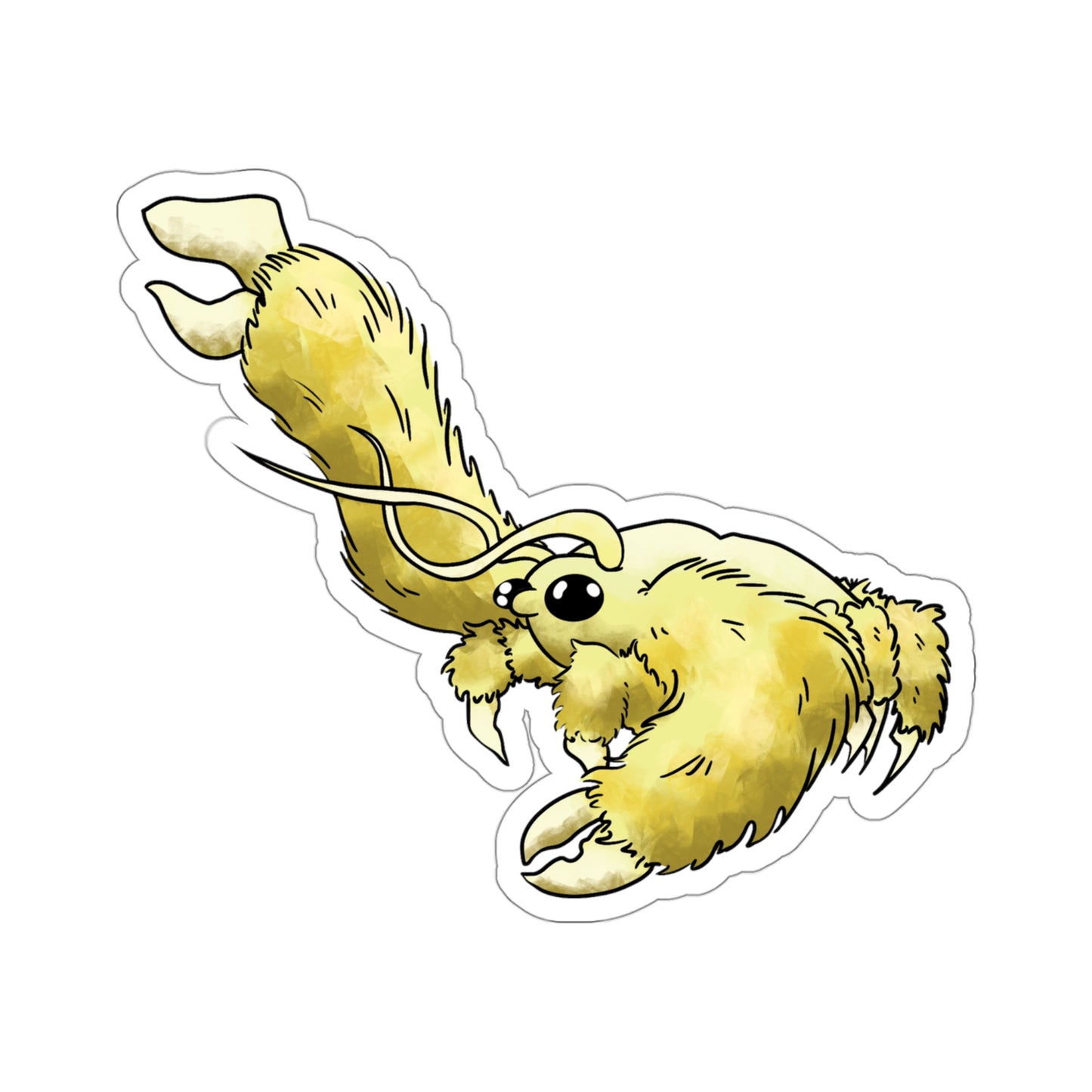 Yeti Crab ocean marine sea animal Kiss-Cut Sticker
