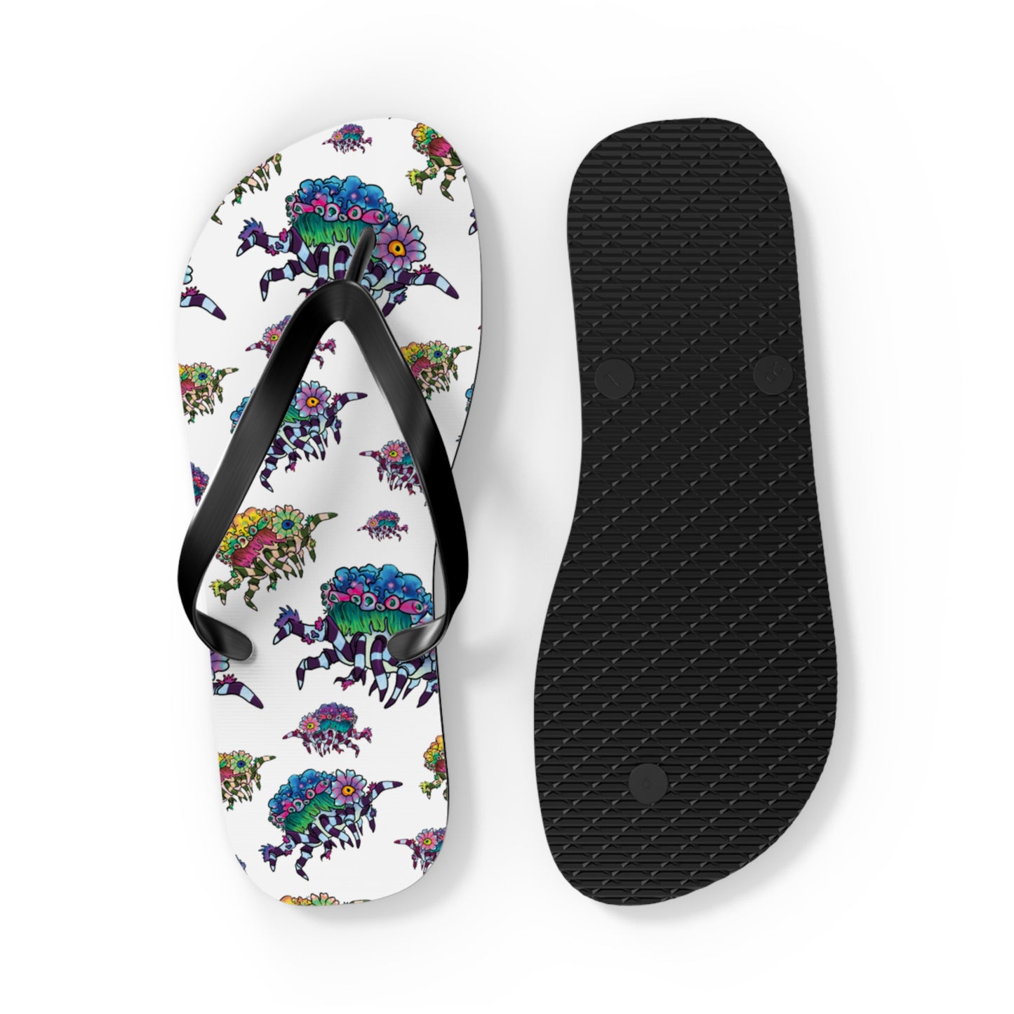 Decorator Crab Summer Beach and Pool Flip Flops