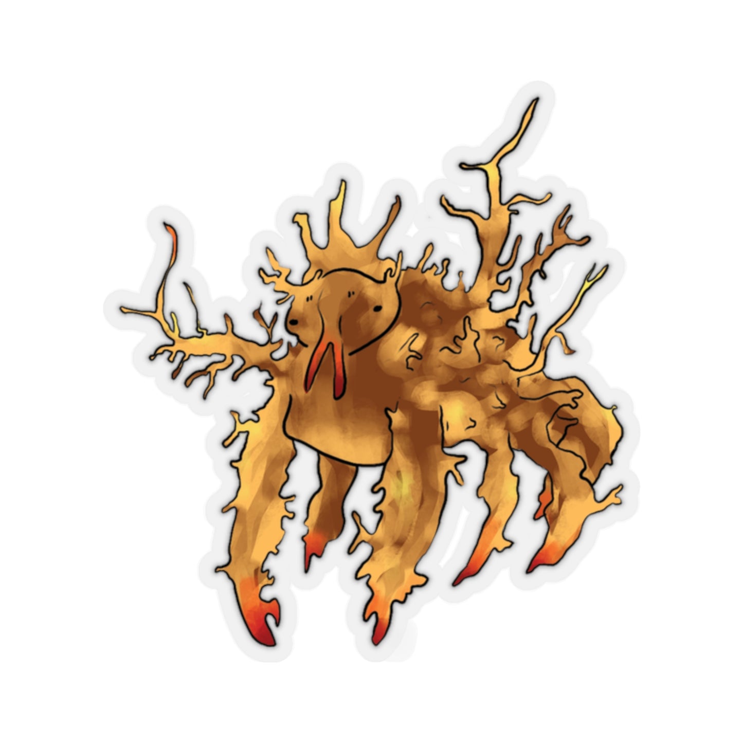 decorator crab crustacean ocean marine sea animal Kiss-Cut Sticker
