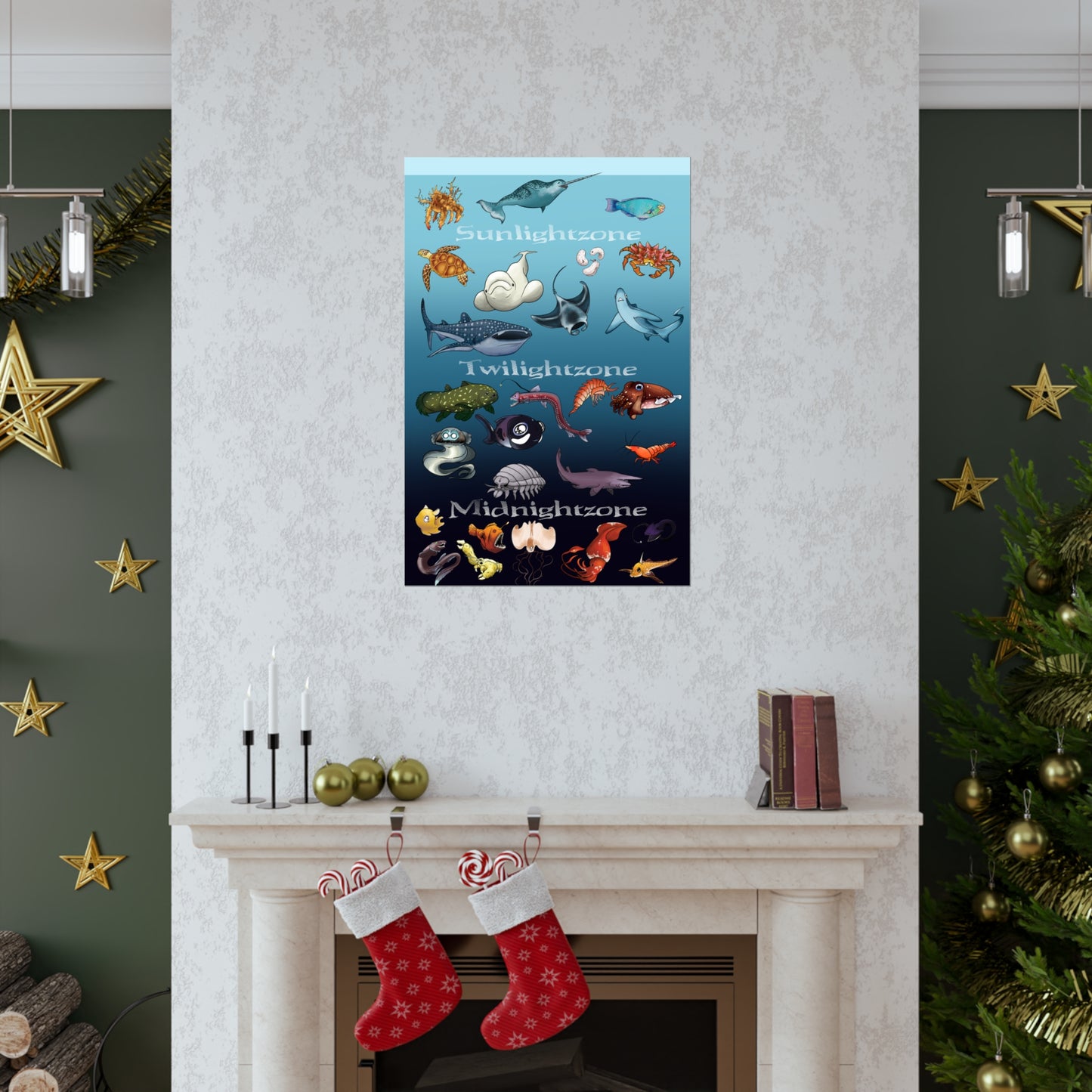 Ocean Zones Premium Matte Vertical Posters