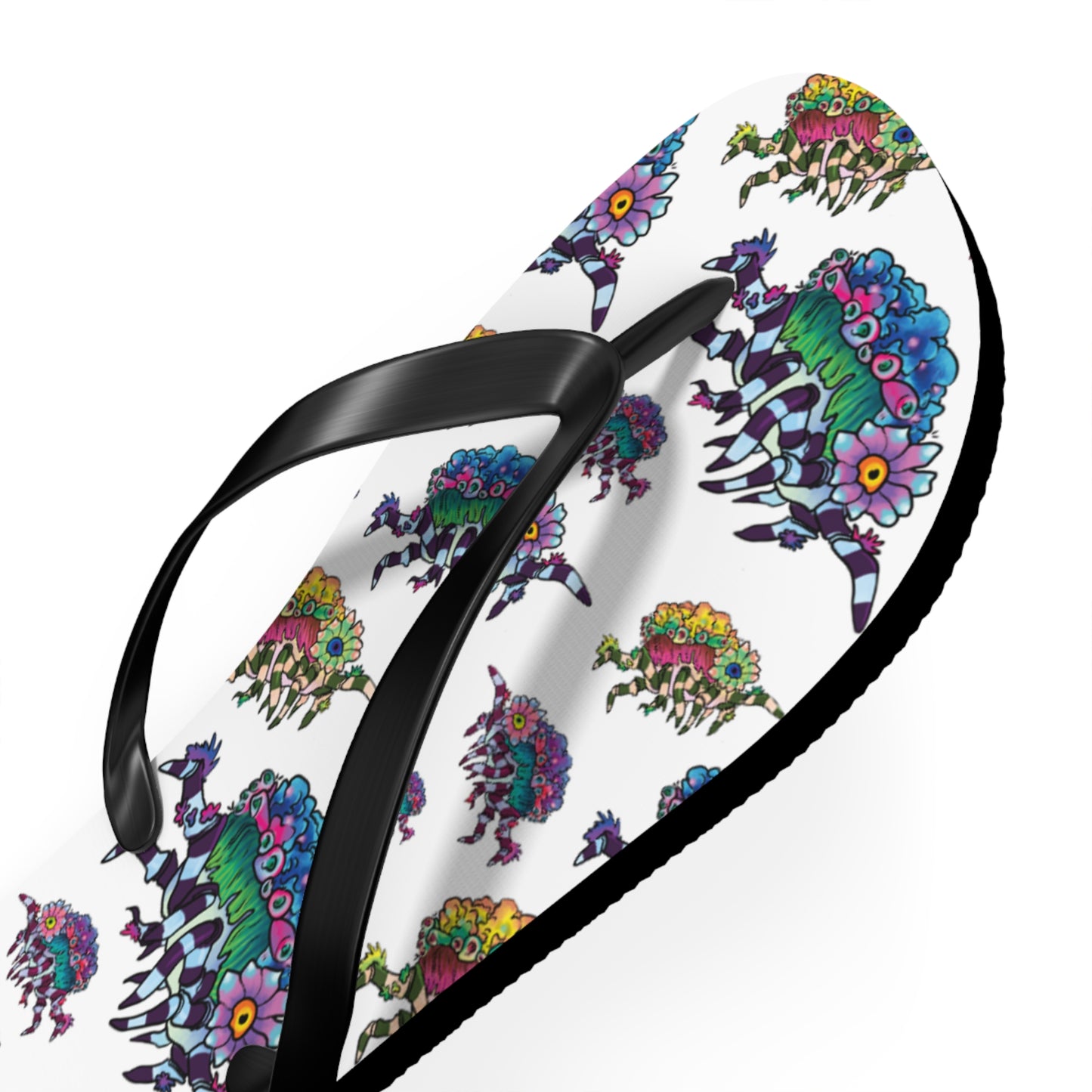 Decorator Crab Summer Beach and Pool Flip Flops