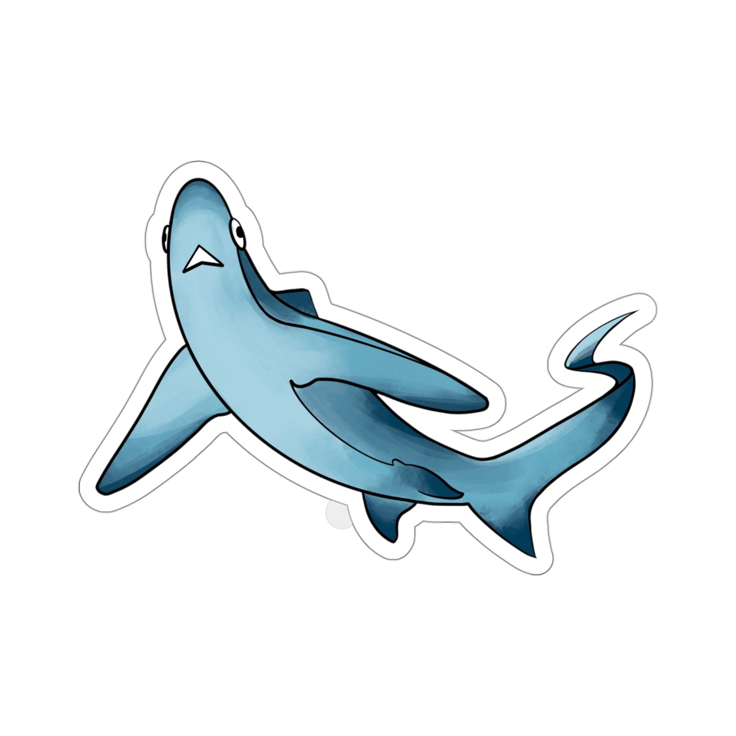 Thresher Shark ocean marine animal Kiss-Cut Sticker