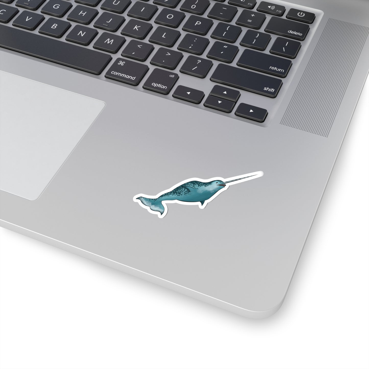 Narwhale whale ocean marine animal Kiss-Cut Sticker