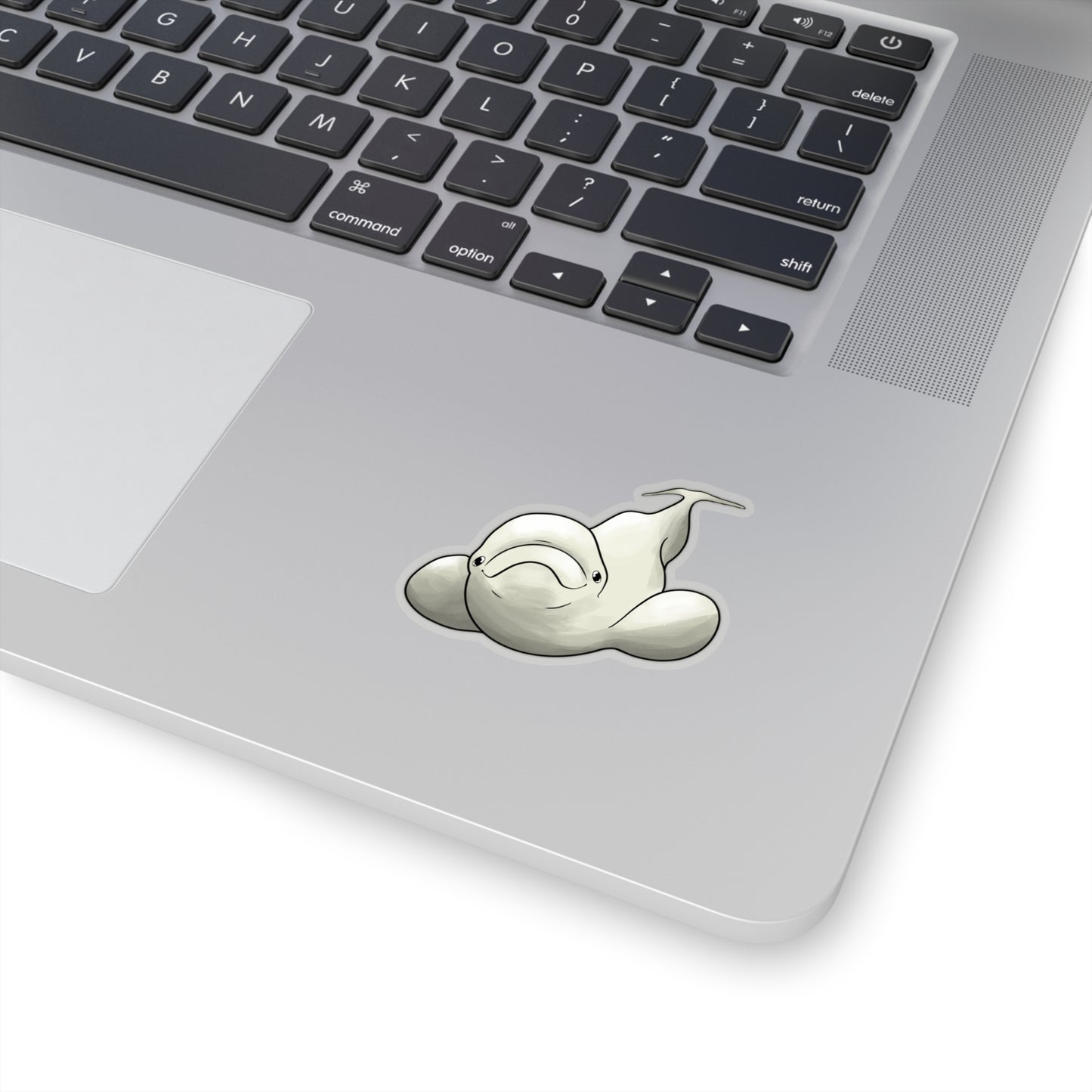 Beluga whale baby beluga ocean marine animal Kiss-Cut Sticker