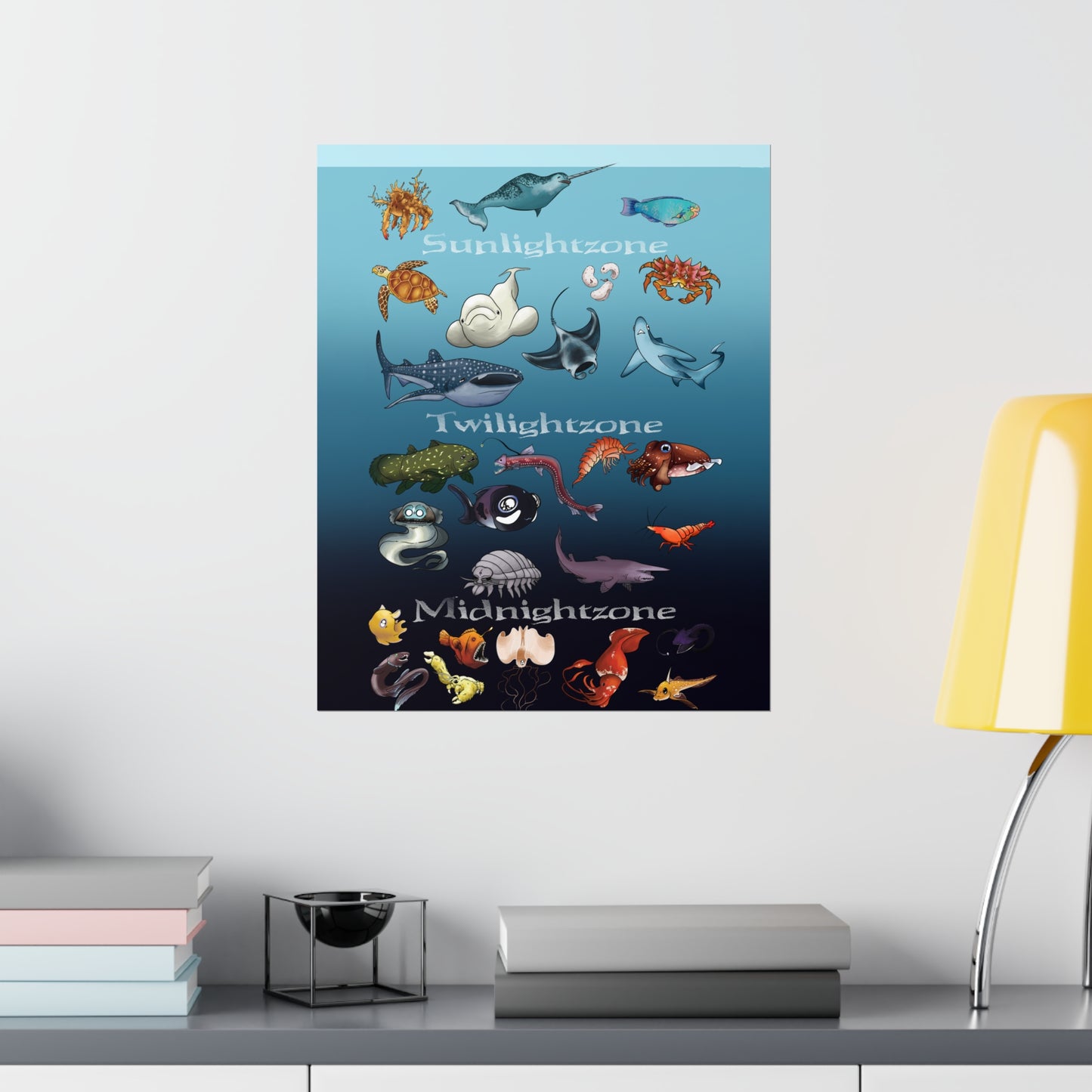 Ocean Zones Premium Matte Vertical Posters