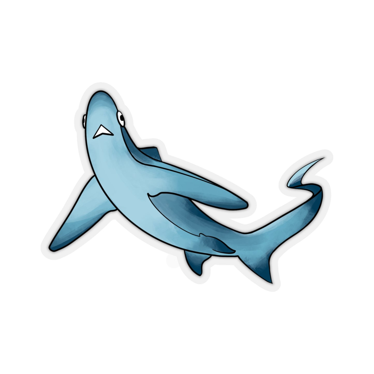 Thresher Shark ocean marine animal Kiss-Cut Sticker