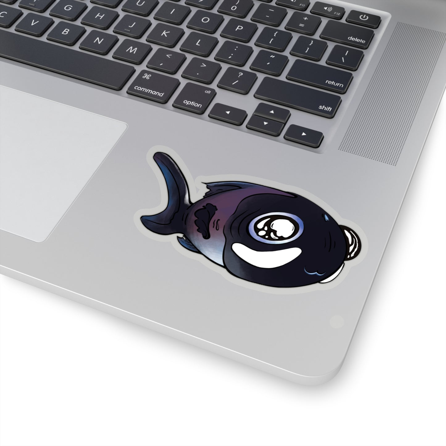 Cute Flashlight fish ocean marine sea animal Kiss-Cut Sticker