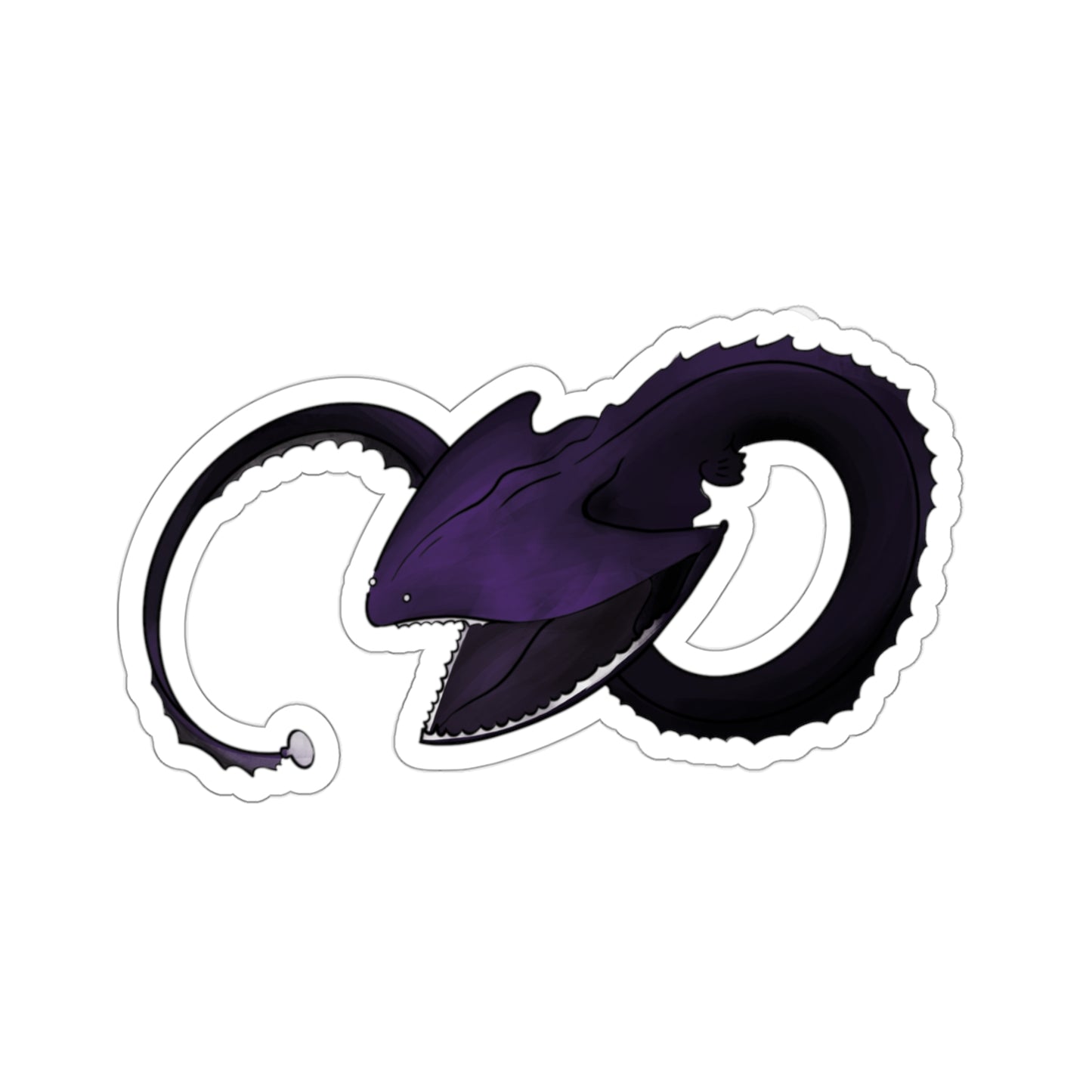 Gulper Eel ocean marine animal Kiss-Cut Sticker