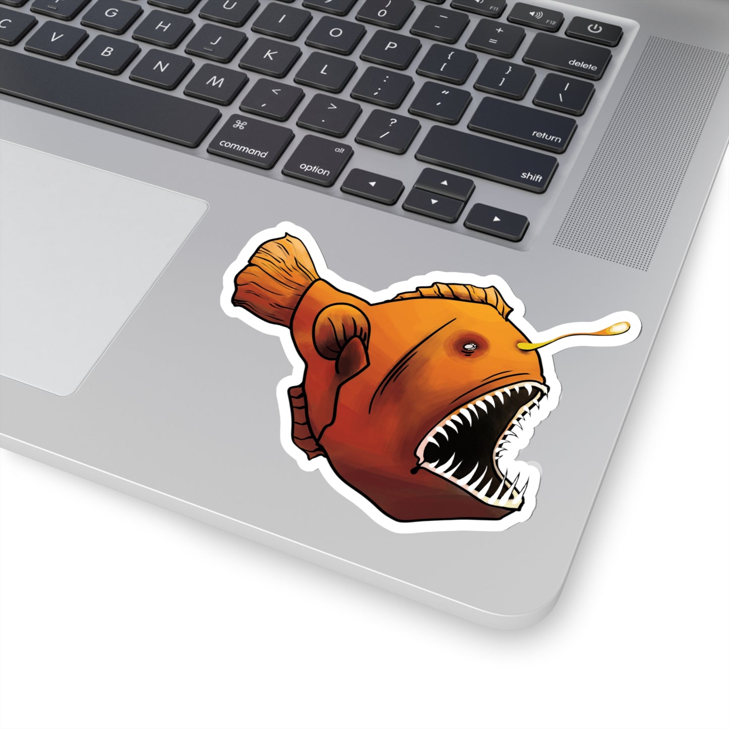 Angler fish deep sea midnight zone marine animal Kiss-Cut Sticker