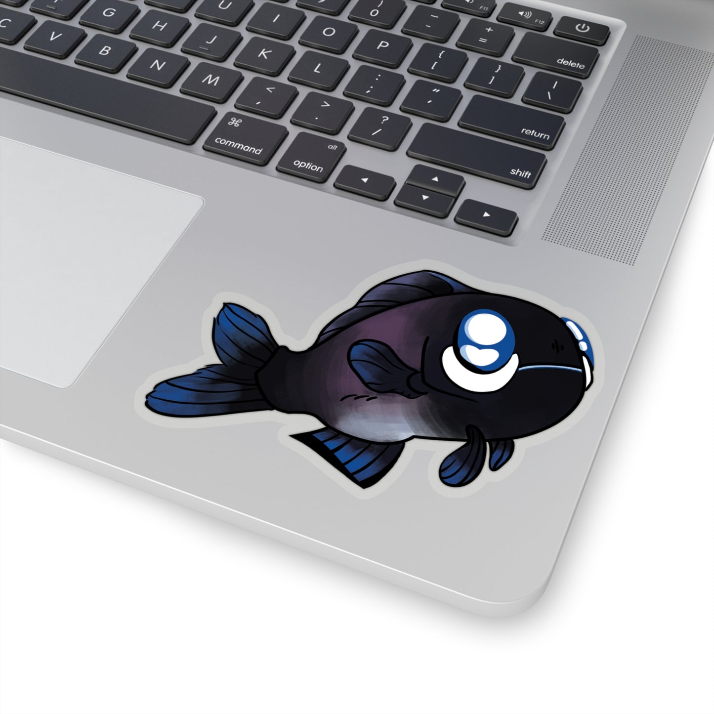 Cute Flashlight fish ocean marine sea animal Kiss-Cut Sticker