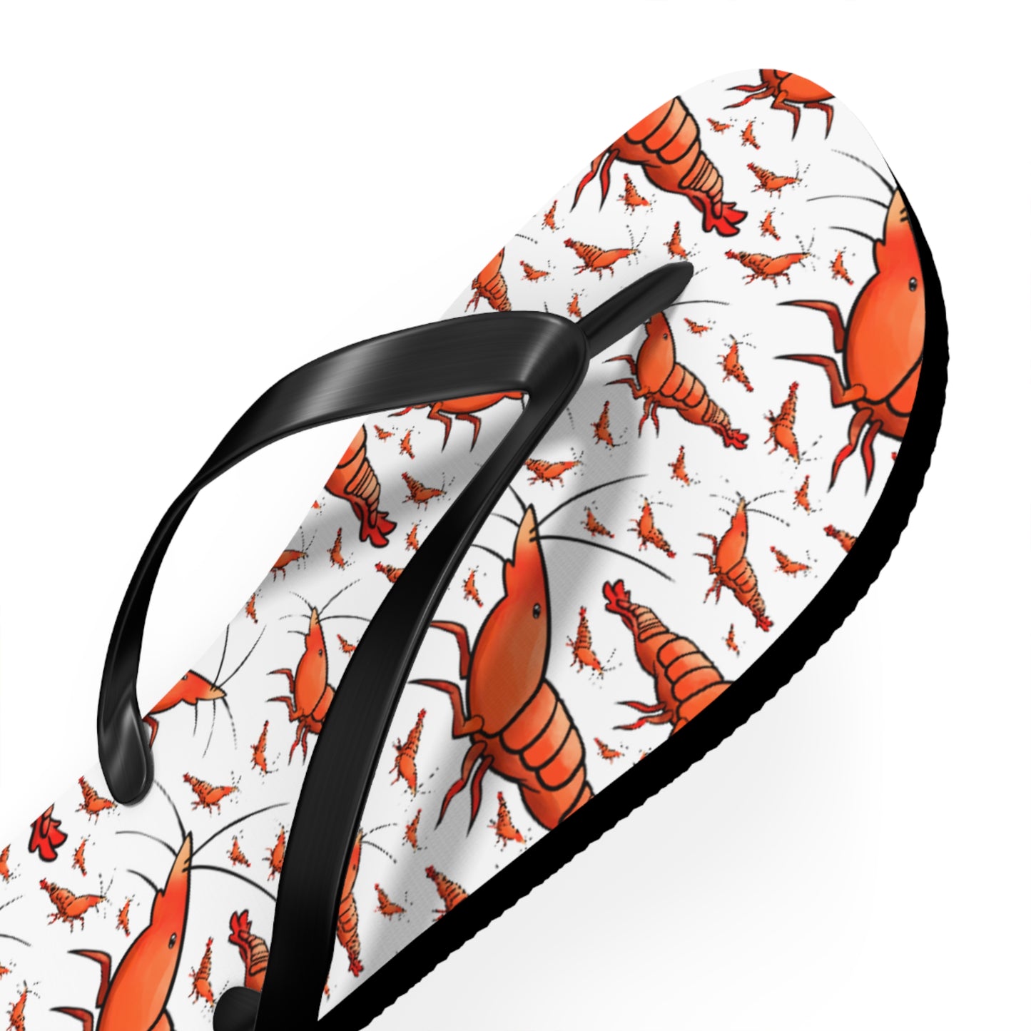 Shrimp Summer Beach and Pool Flip Flops