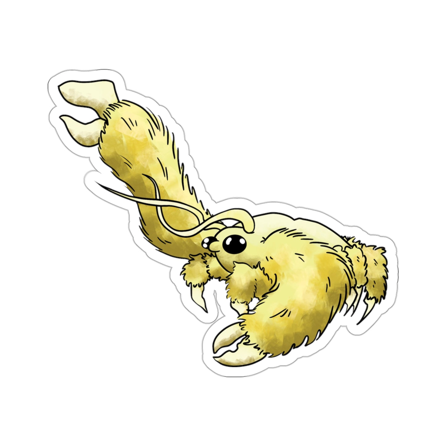 Yeti Crab ocean marine sea animal Kiss-Cut Sticker