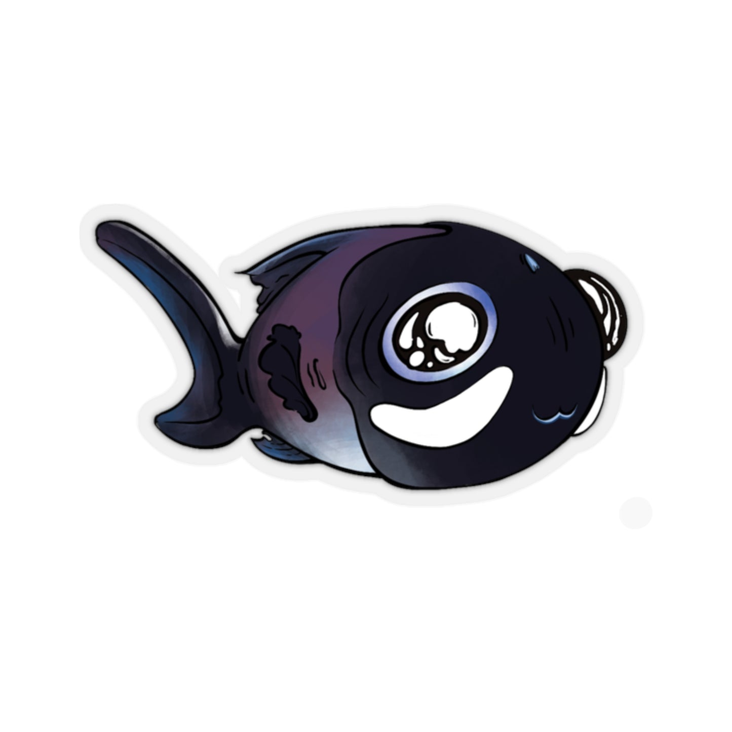 Cute Flashlight fish ocean marine sea animal Kiss-Cut Sticker