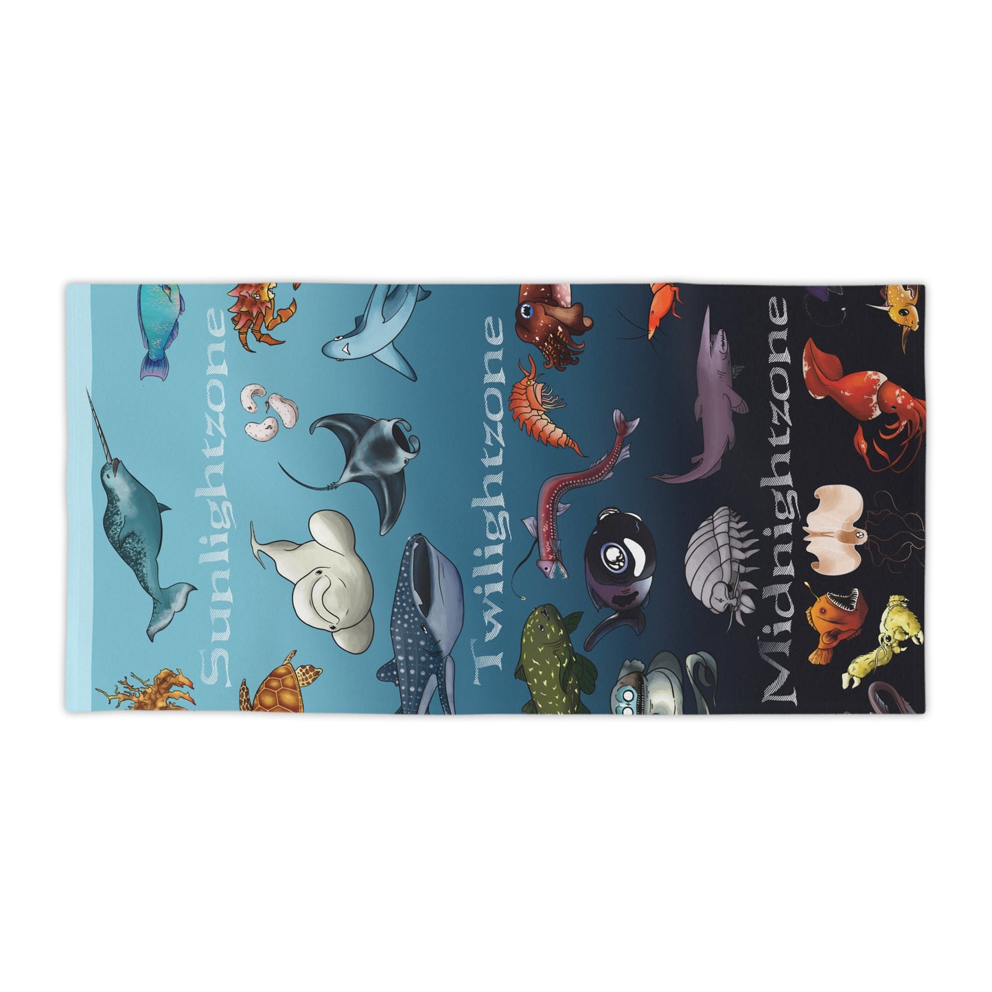 Ocean Zones Beach Towels