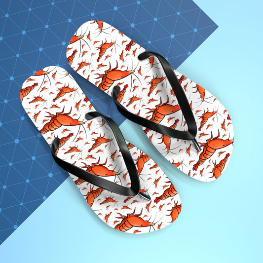 Shrimp Summer Beach and Pool Flip Flops