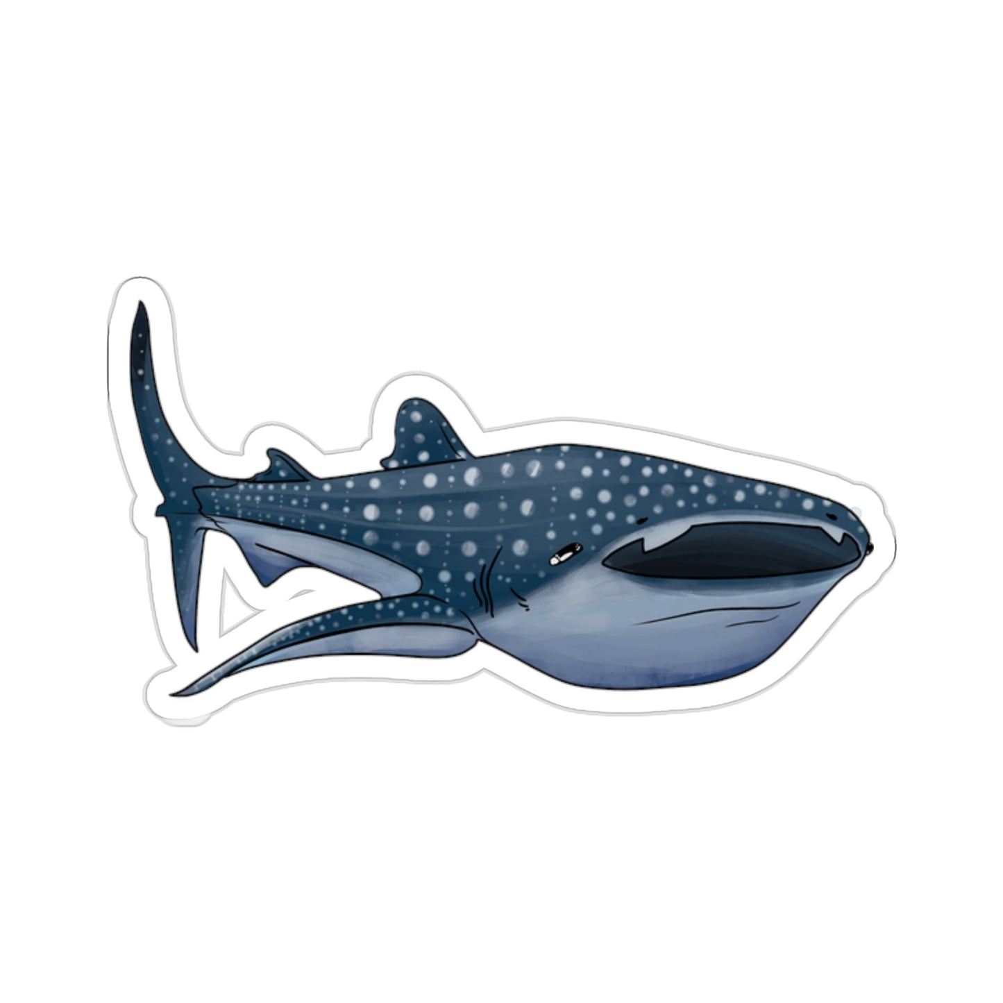 Whale Shark ocean marine animal Kiss-Cut Sticker