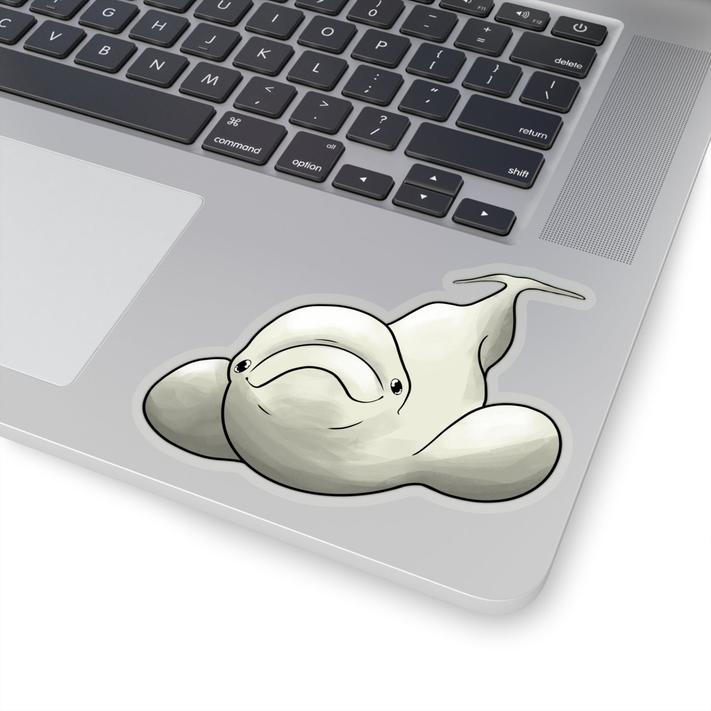 Beluga whale baby beluga ocean marine animal Kiss-Cut Sticker