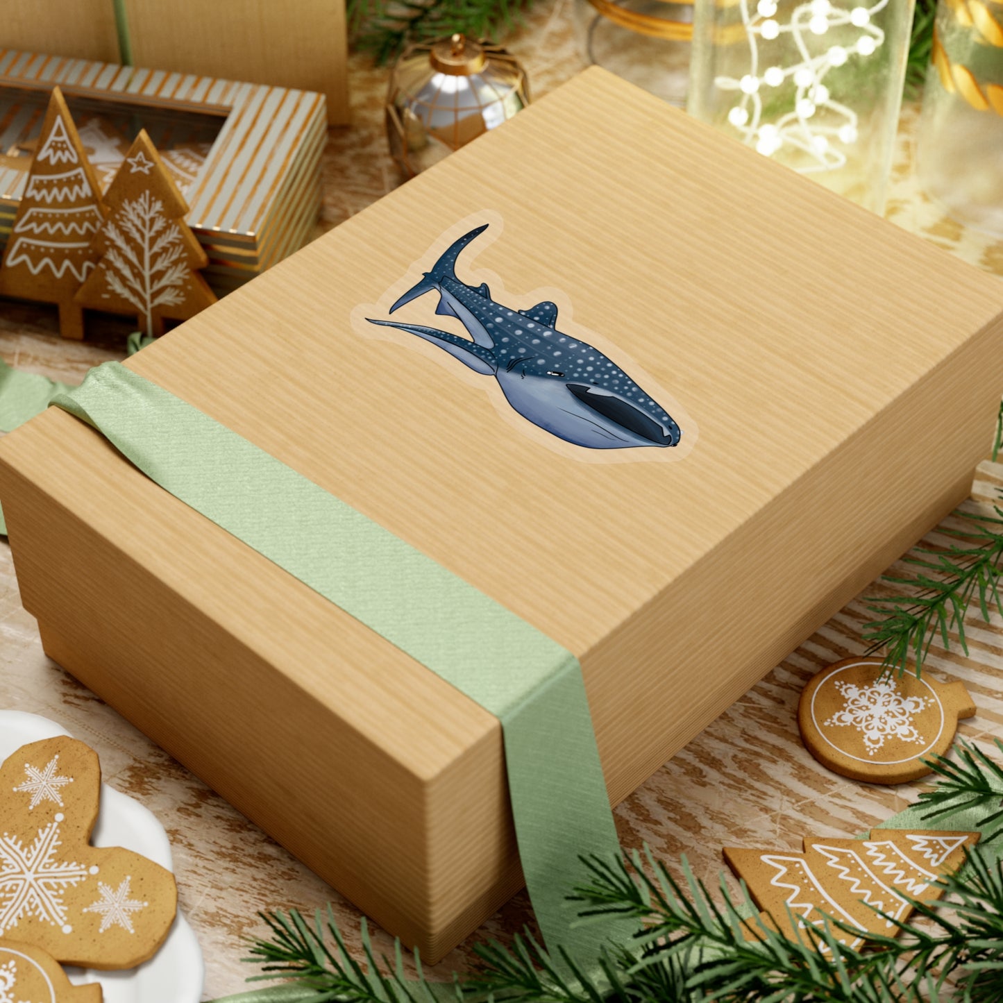 Whale Shark ocean marine animal Kiss-Cut Sticker