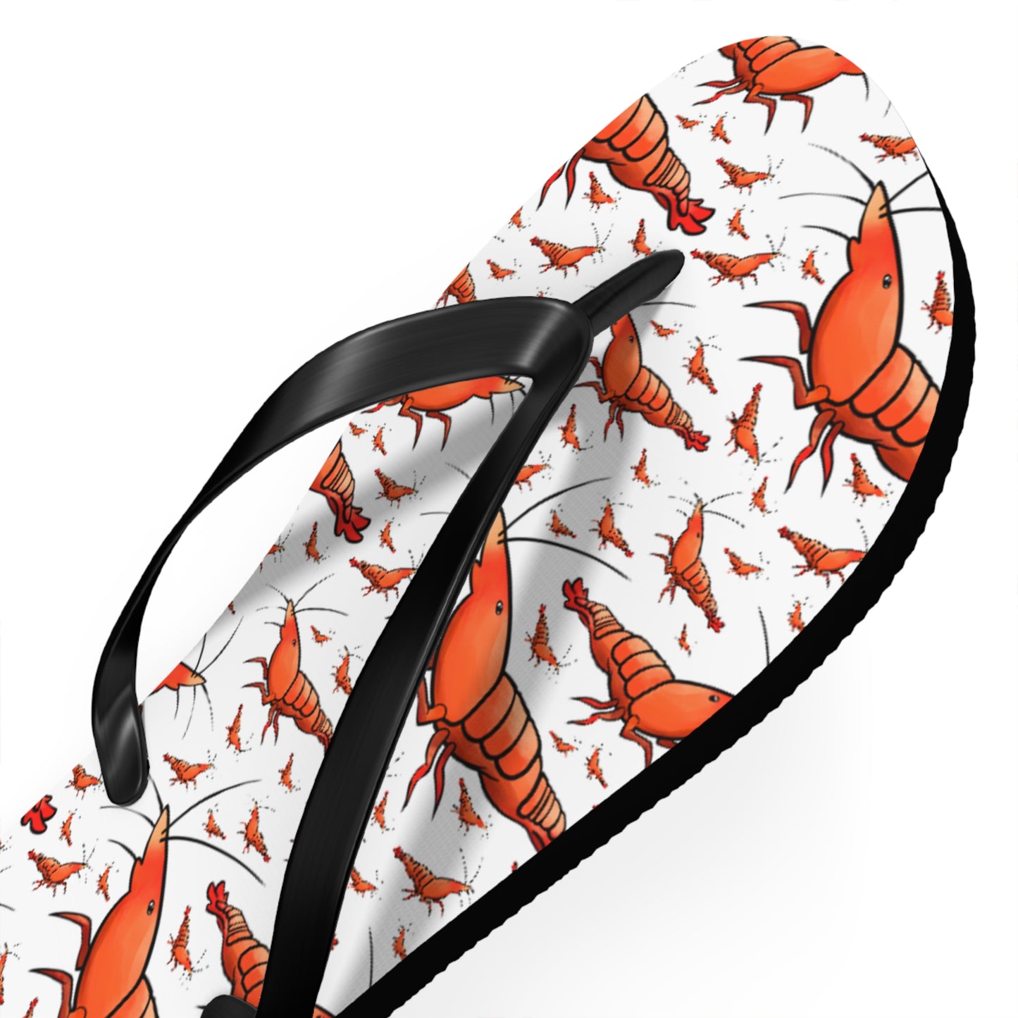Shrimp Summer Beach and Pool Flip Flops
