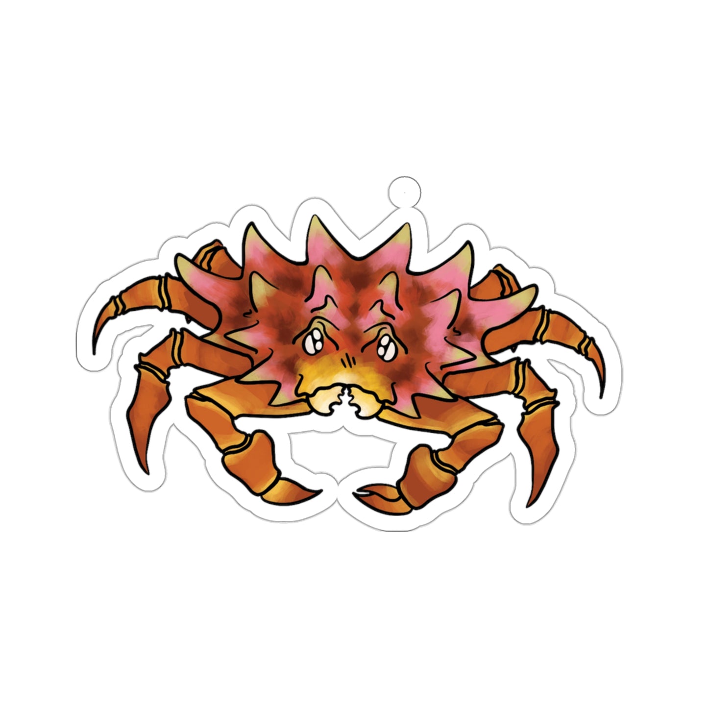 Crab heteronucia vesiculosa ocean marine sea animal Kiss-Cut Sticker