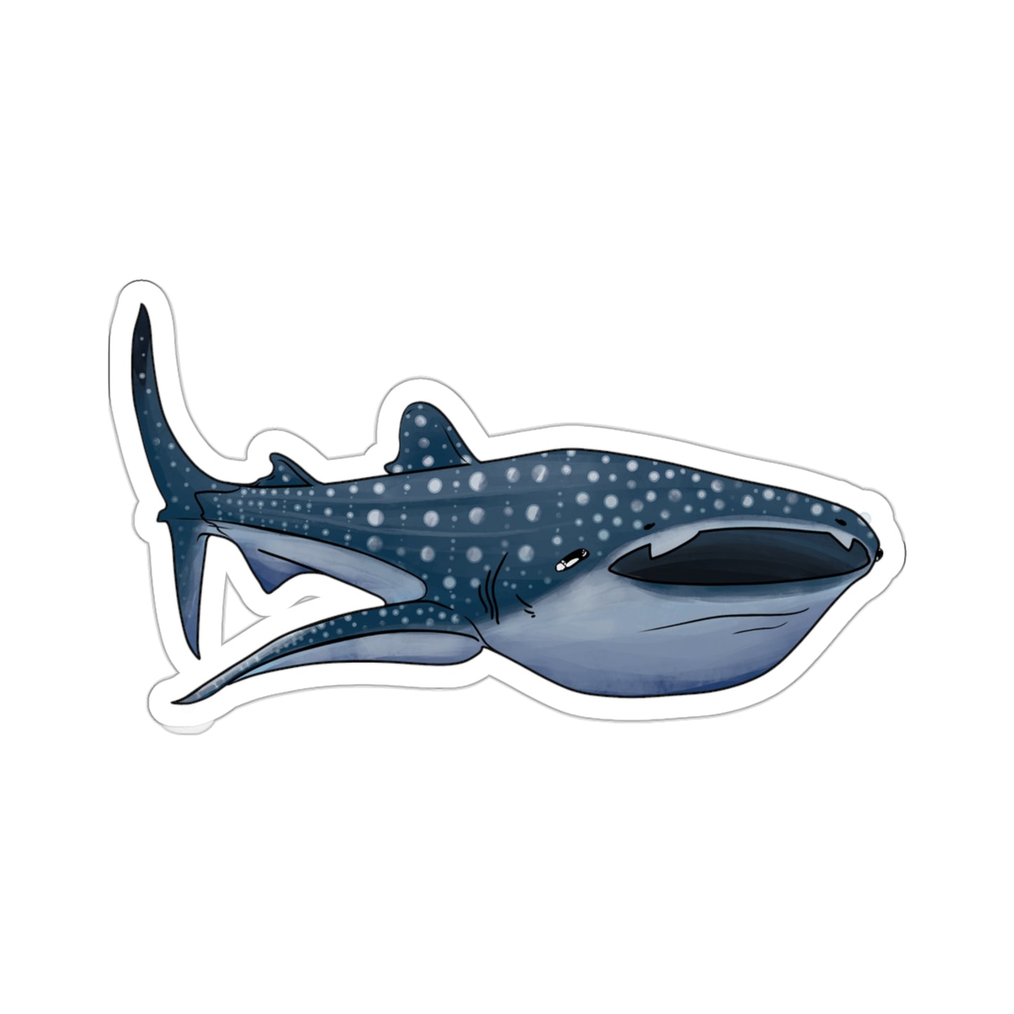 Whale Shark ocean marine animal Kiss-Cut Sticker