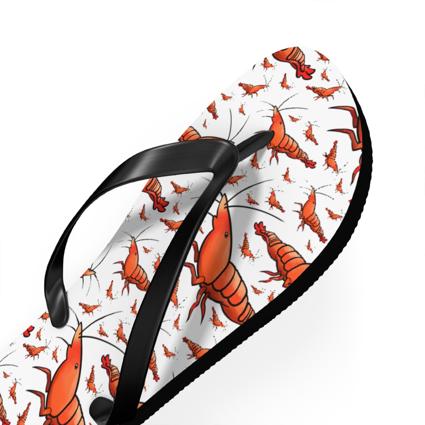 Shrimp Summer Beach and Pool Flip Flops