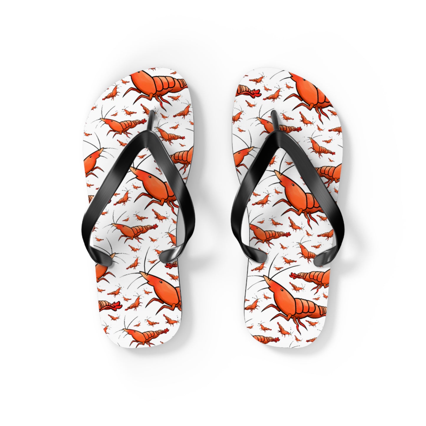 Shrimp Summer Beach and Pool Flip Flops
