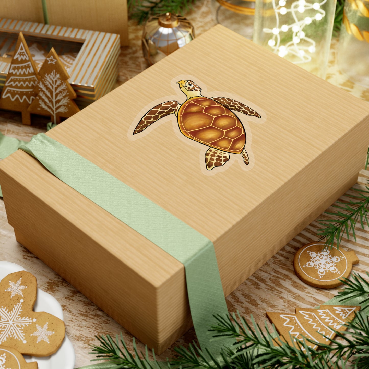 Sea Turtle ocean marine animal Kiss-Cut Sticker
