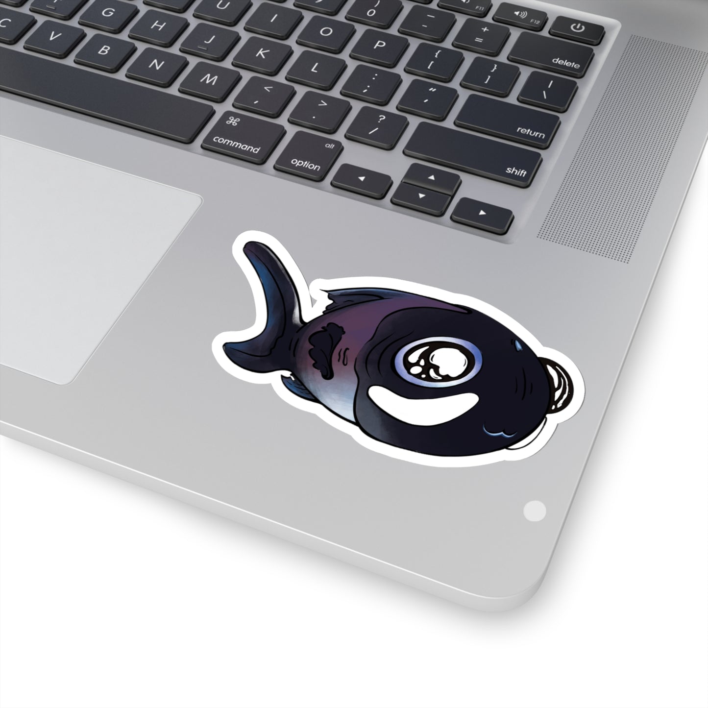 Cute Flashlight fish ocean marine sea animal Kiss-Cut Sticker