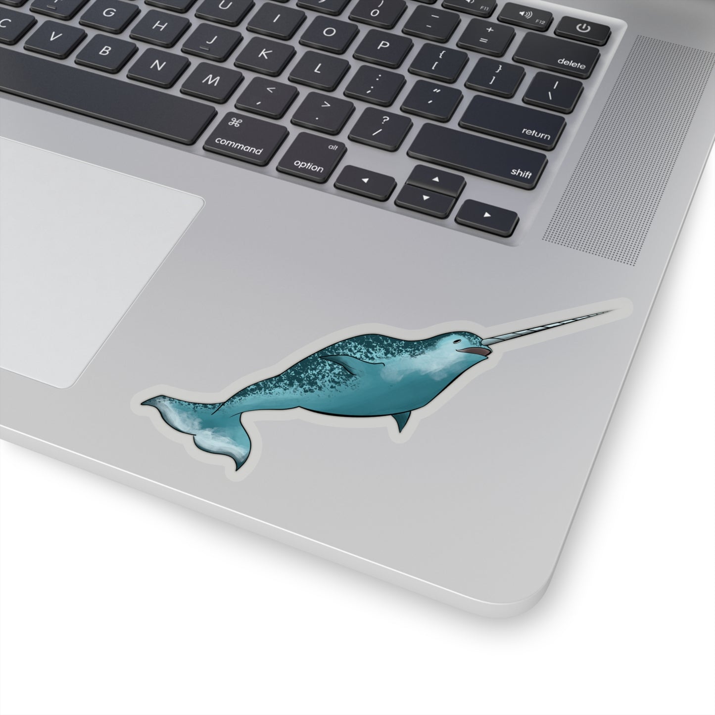 Narwhale whale ocean marine animal Kiss-Cut Sticker