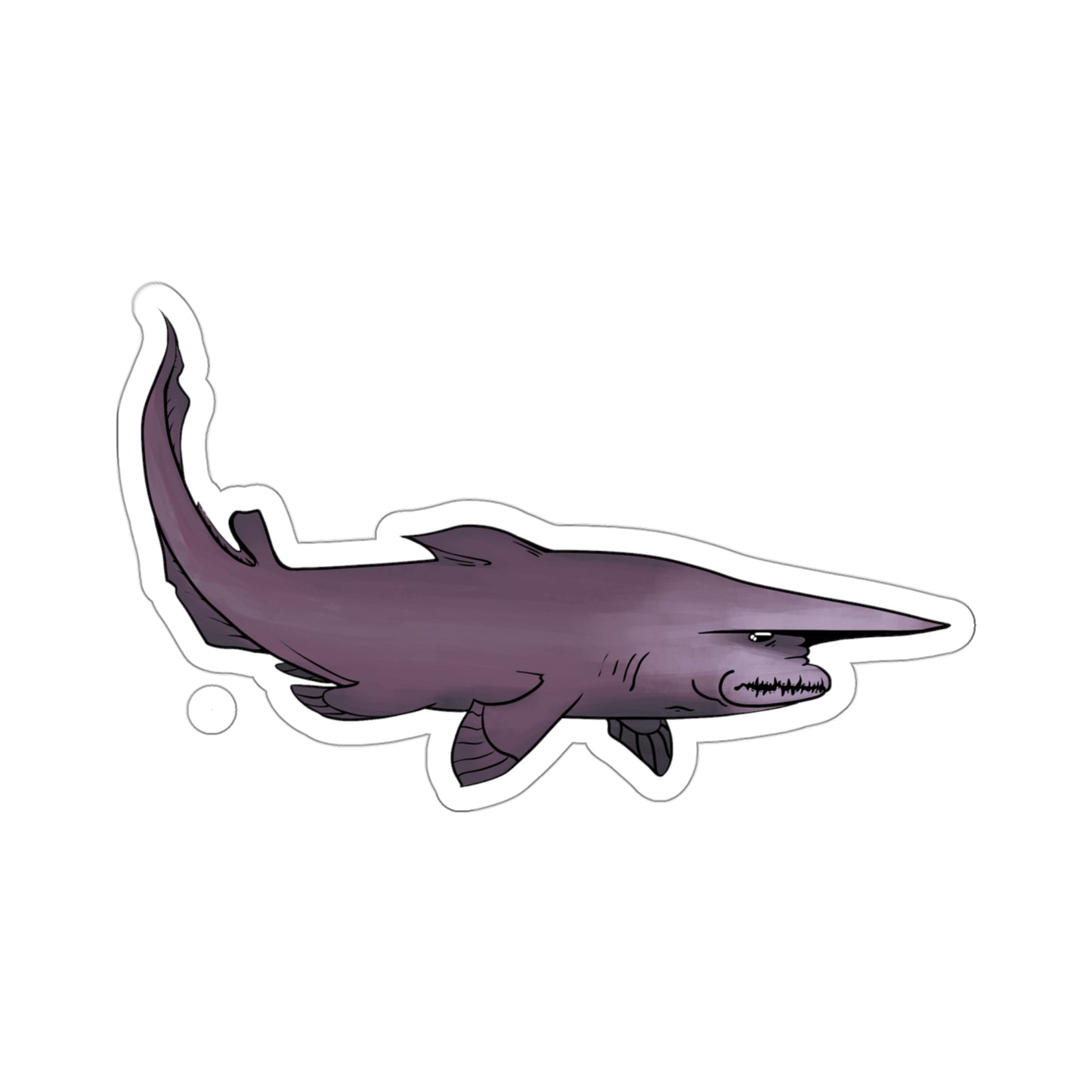 Goblin shark ocean marine sea animal Kiss-Cut Sticker
