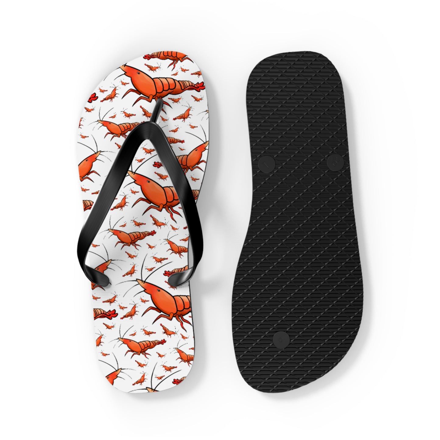 Shrimp Summer Beach and Pool Flip Flops