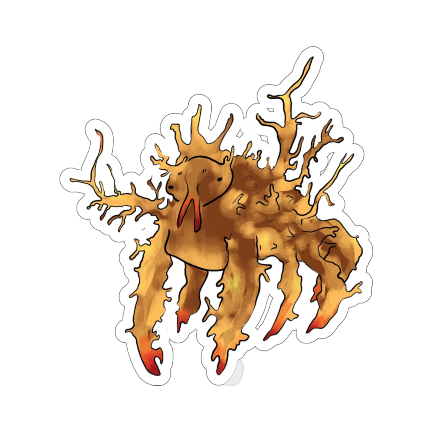 decorator crab crustacean ocean marine sea animal Kiss-Cut Sticker