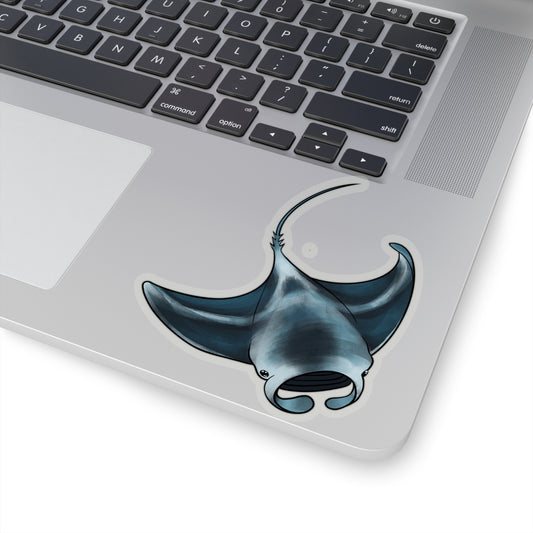 Manta Ray fish ocean marine animal Kiss-Cut Sticker