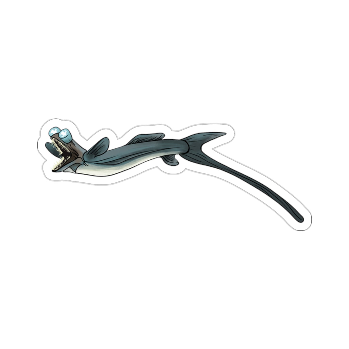 Telescope fish ocean marine animal Kiss-Cut Sticker