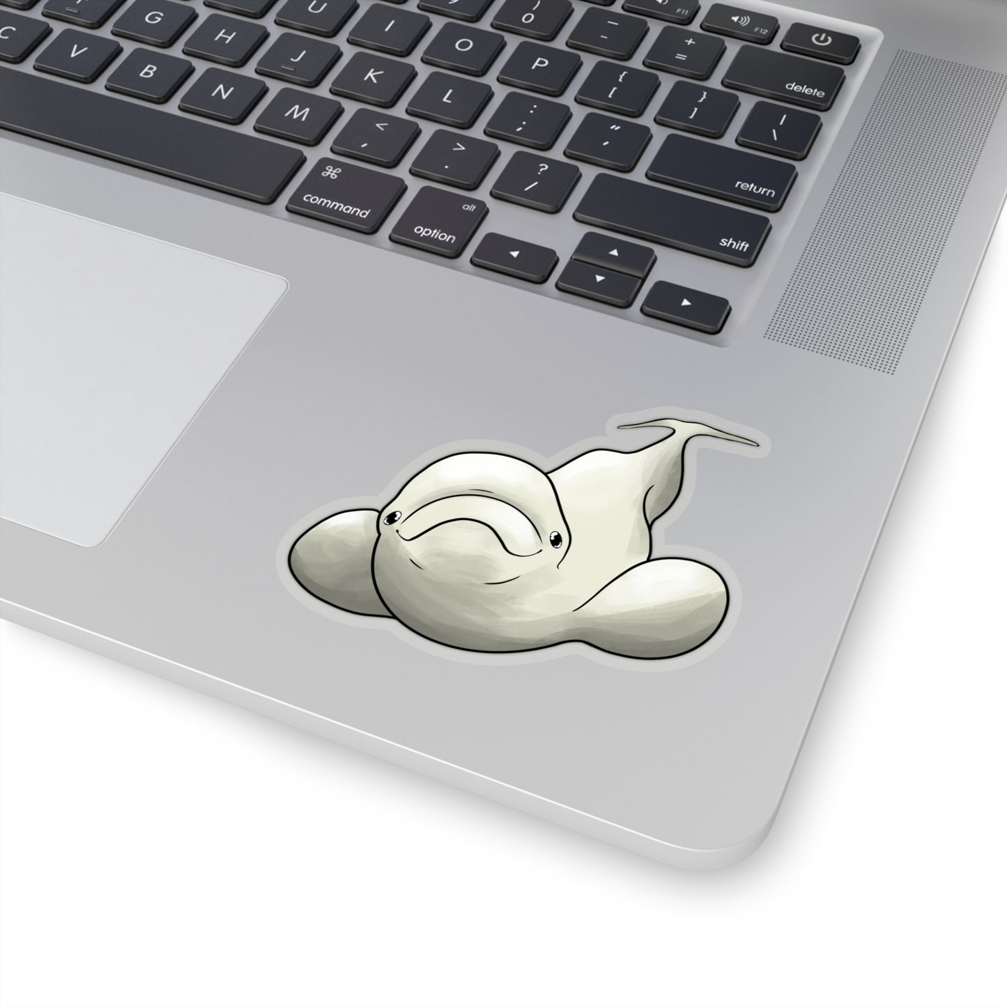 Beluga whale baby beluga ocean marine animal Kiss-Cut Sticker