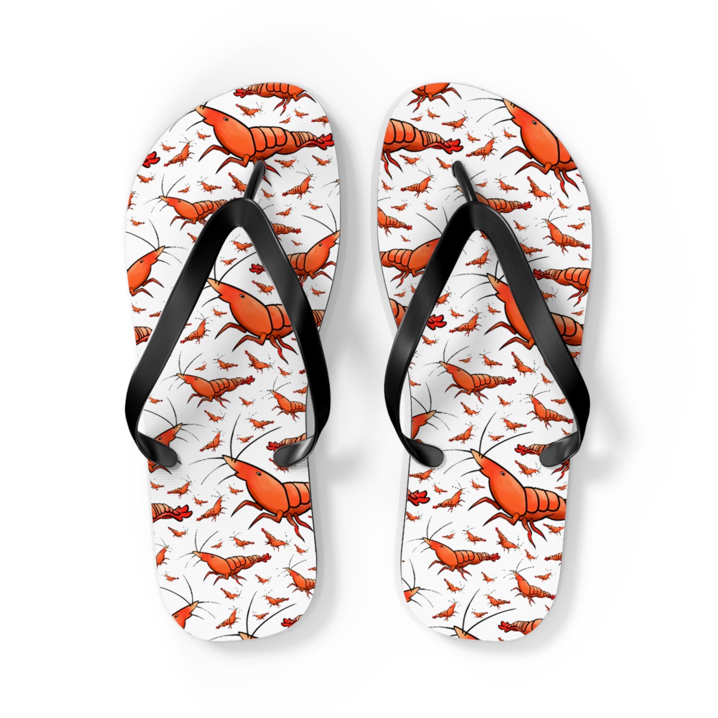 Shrimp Summer Beach and Pool Flip Flops