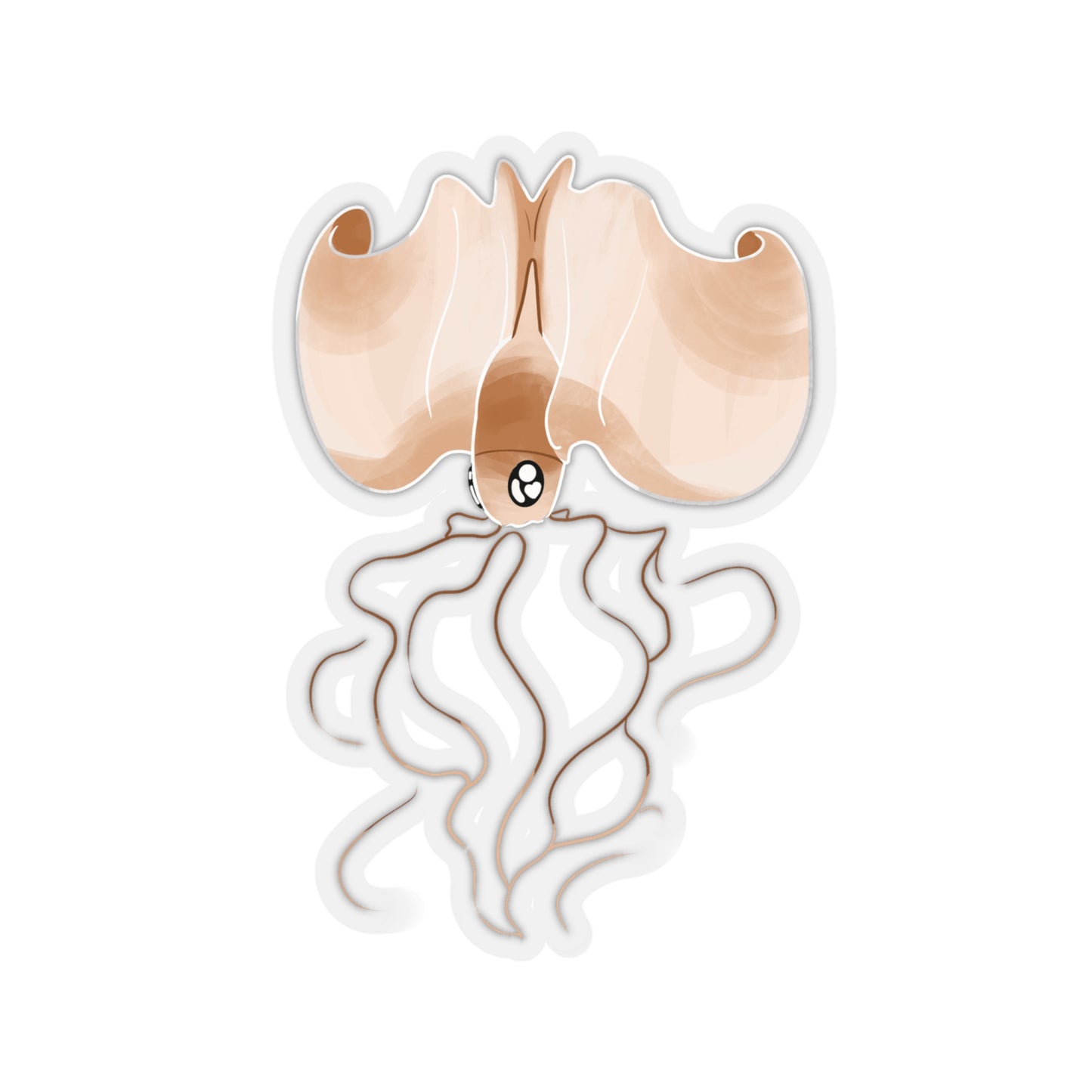 Magnapinna squid ocean marine animal Kiss-Cut Sticker